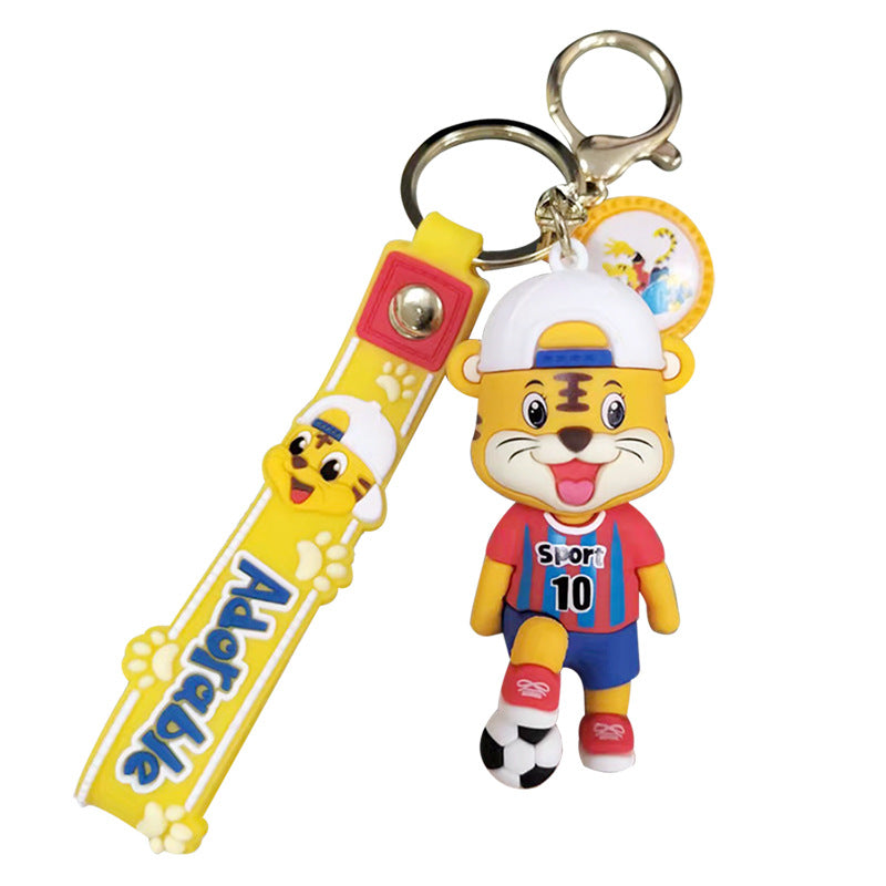 Sportsman series tiger doll cartoon keychain