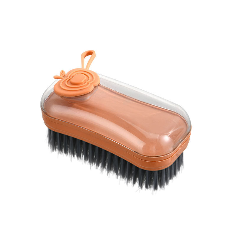 Soft bristle multifunctional plus liquid cleaning brush