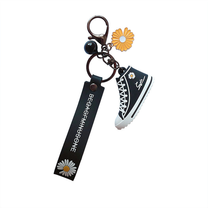 Creative small daisy sneaker keychain charm