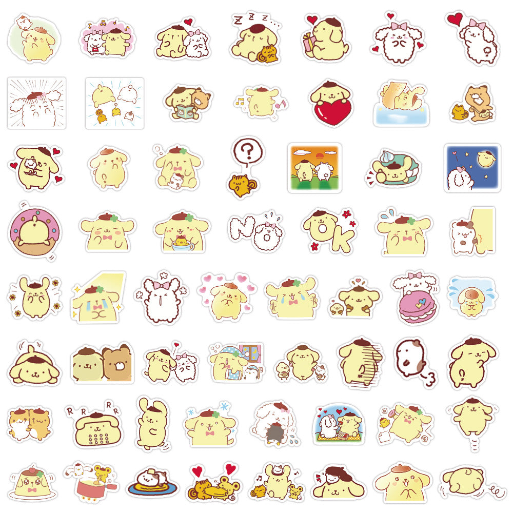 Cute Pudding Dog Stickers (60pcs)