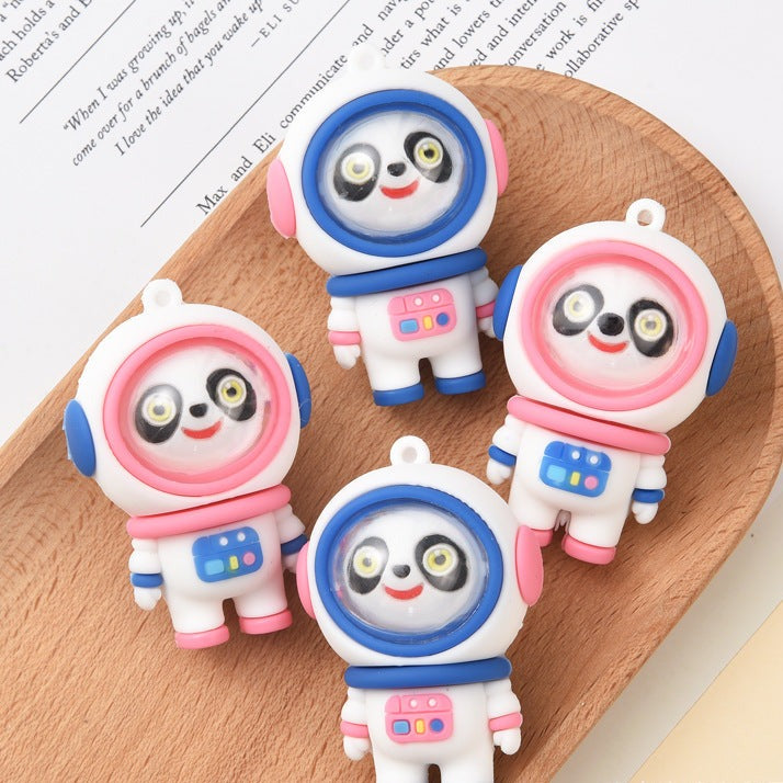 Panda doll astronaut key chain