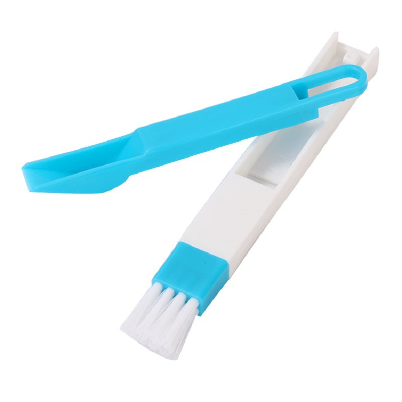 Window slot cleaning brush (blue 1 black 1 / set)