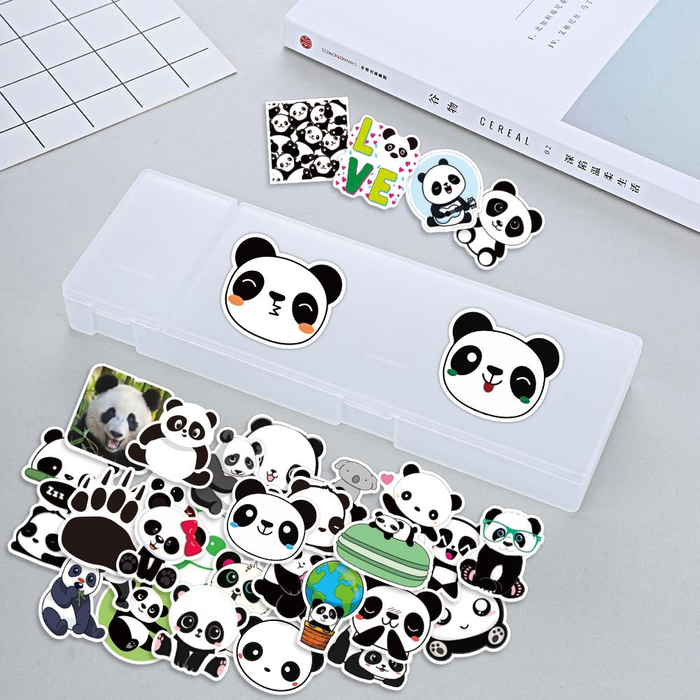 Cute Cartoon Panda Stickers (50pcs)