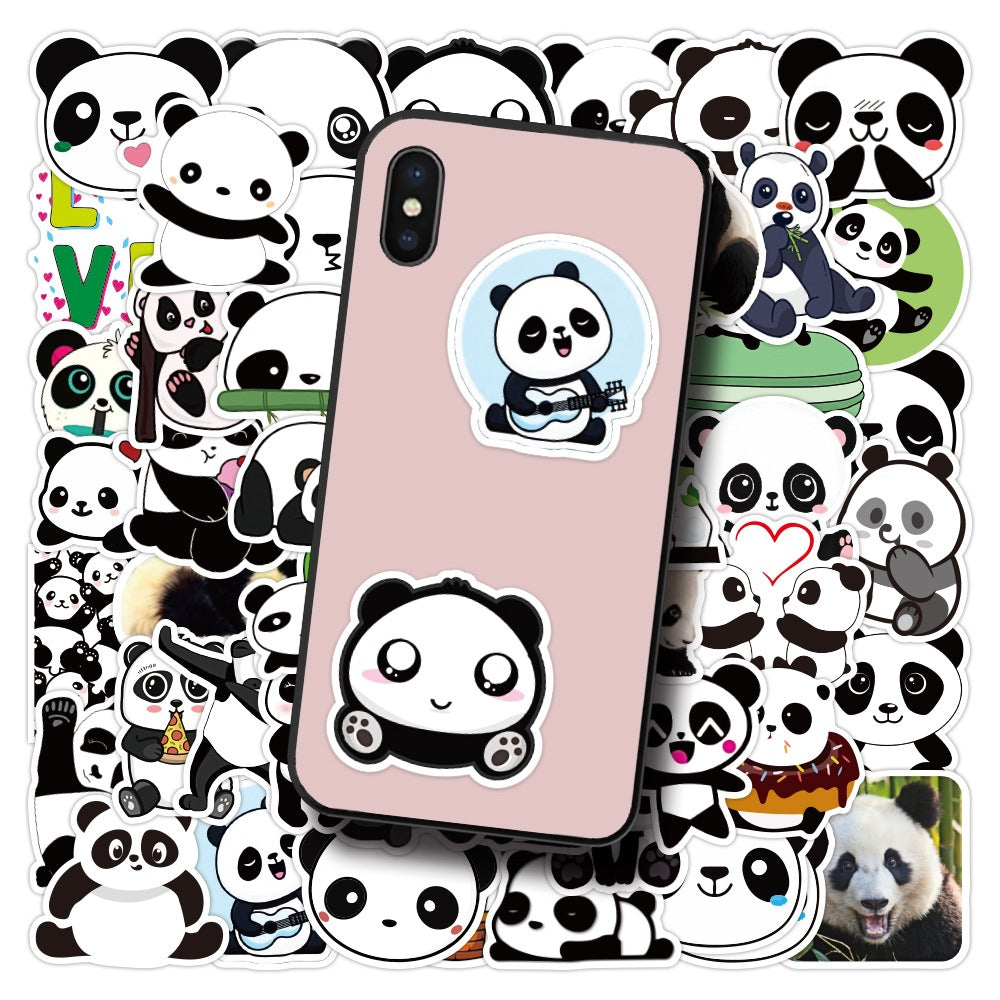 Cute Cartoon Panda Stickers (50pcs)