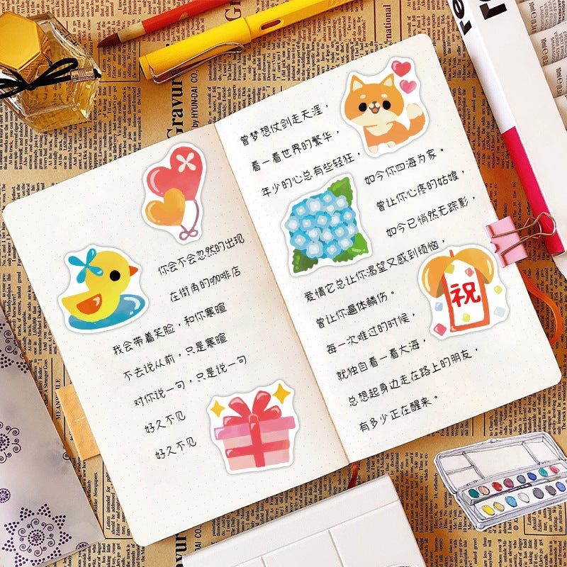 Cute little animal celebration stickers (40pcs)