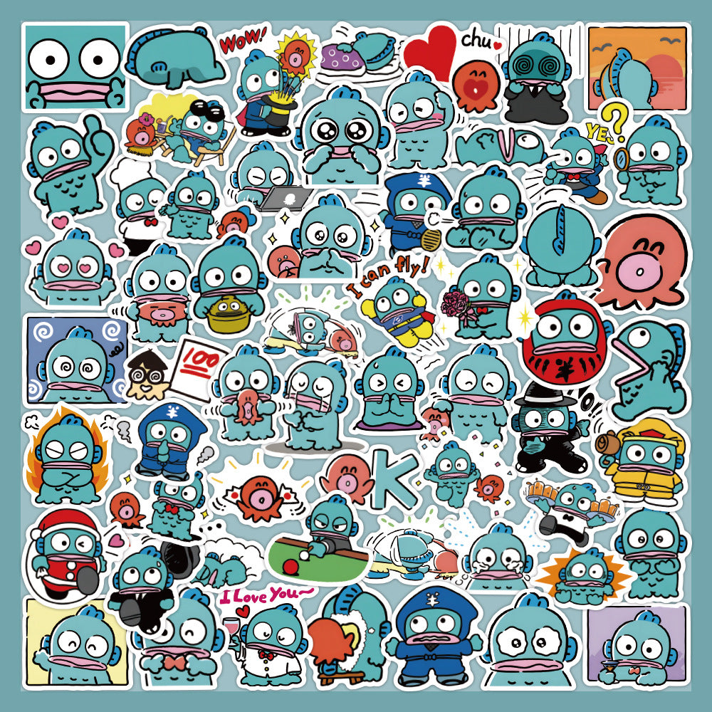 Cartoon Octopus Stickers (60pcs)