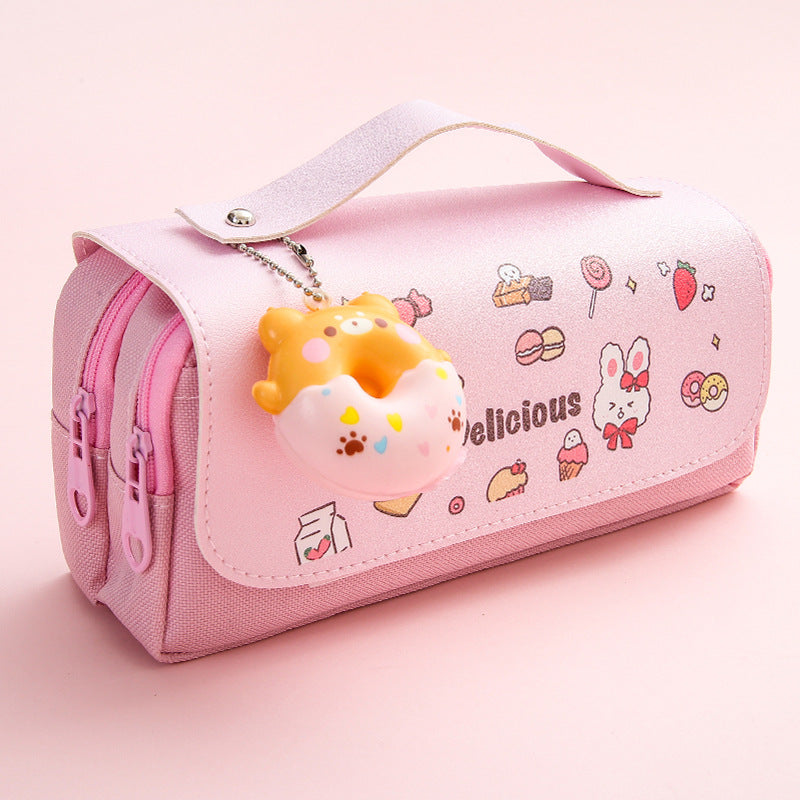 3D stress relief creative multifunctional cartoon cute pencil pouch