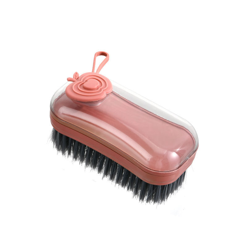 Soft bristle multifunctional plus liquid cleaning brush