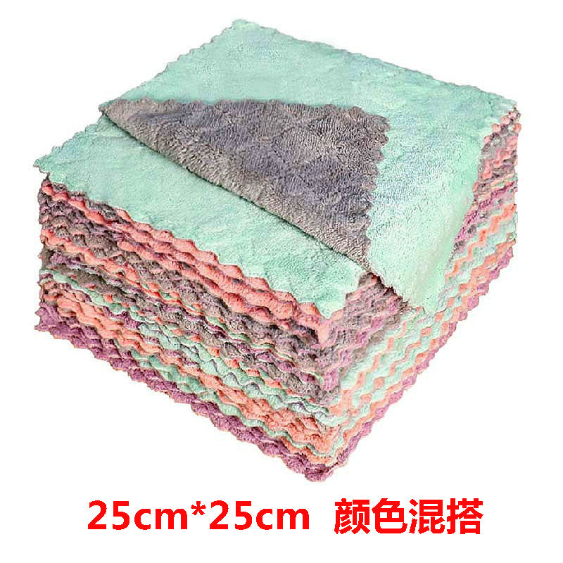 Double-sided Coral Velvet Printed Wipes (5pcs/pack)