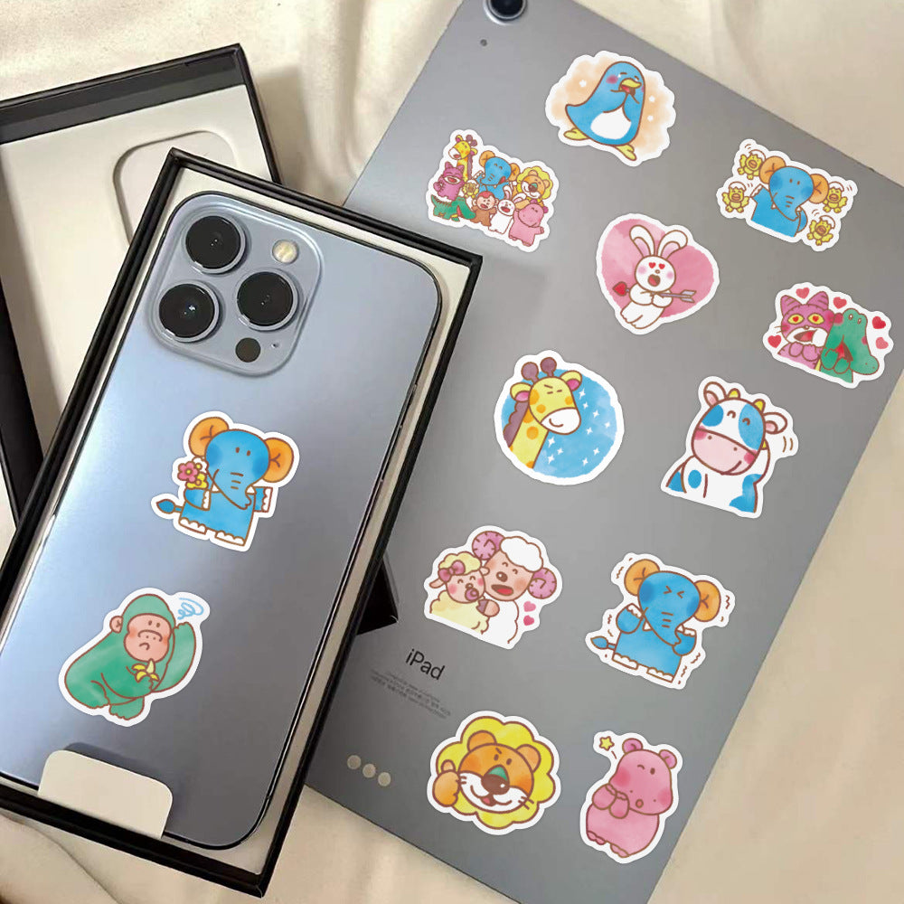 Cartoon Doodle Animal Stickers (40pcs)