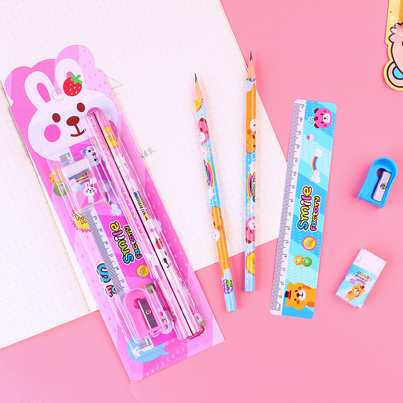 Children's Learning Stationery Set 5 Piece Pencil Set