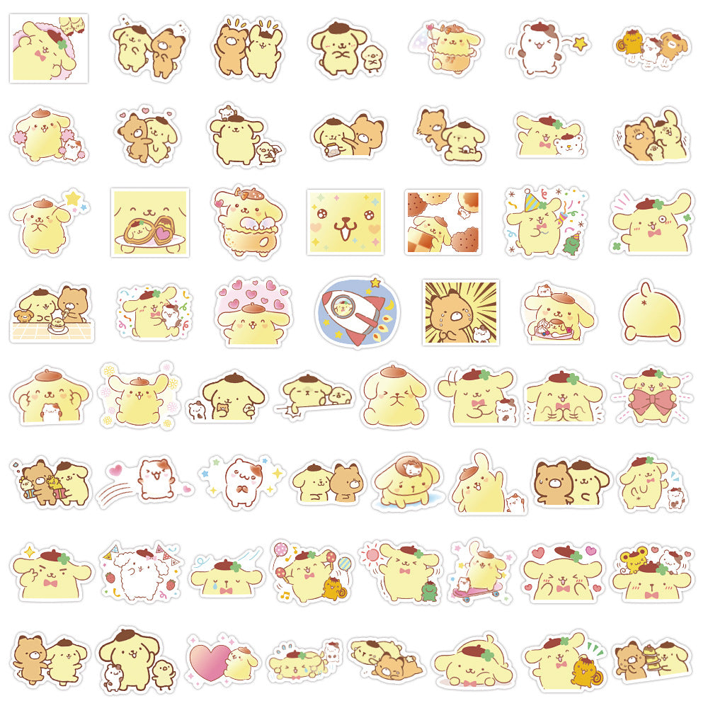 Cute Pudding Dog Stickers (60pcs)