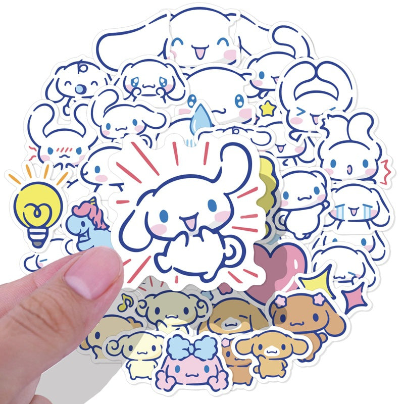 Cute Big Ears Dog Stickers (40pcs)