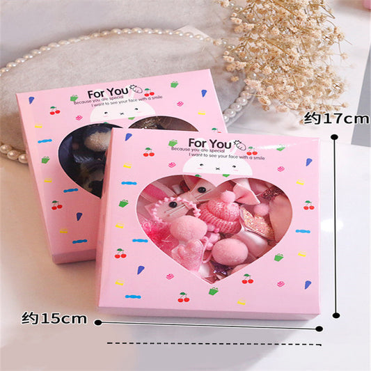 Boxed cute little girl hair card set（18pcs）