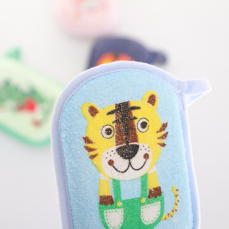 Cartoon animal pattern baby bath sponge