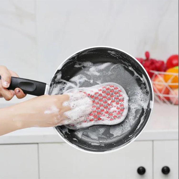 Double-sided dishwashing sponge wipes（3pcs）