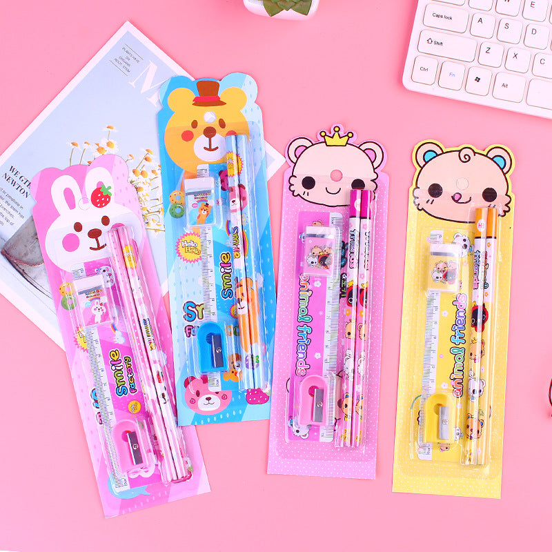 Children's Learning Stationery Set 5 Piece Pencil Set