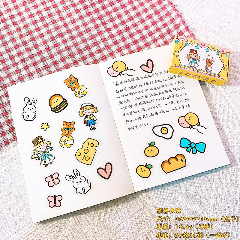 Cute little animal stickers