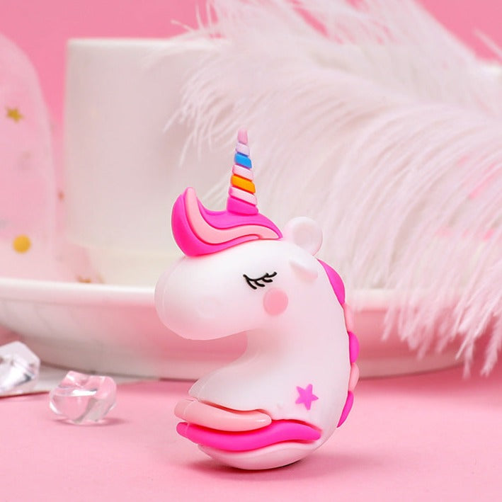 Little pink unicorn key chain