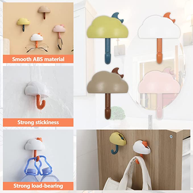 Cute clouds creative load-bearing non-marking hooks