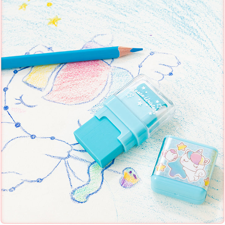 Unicorn pattern roller erasers