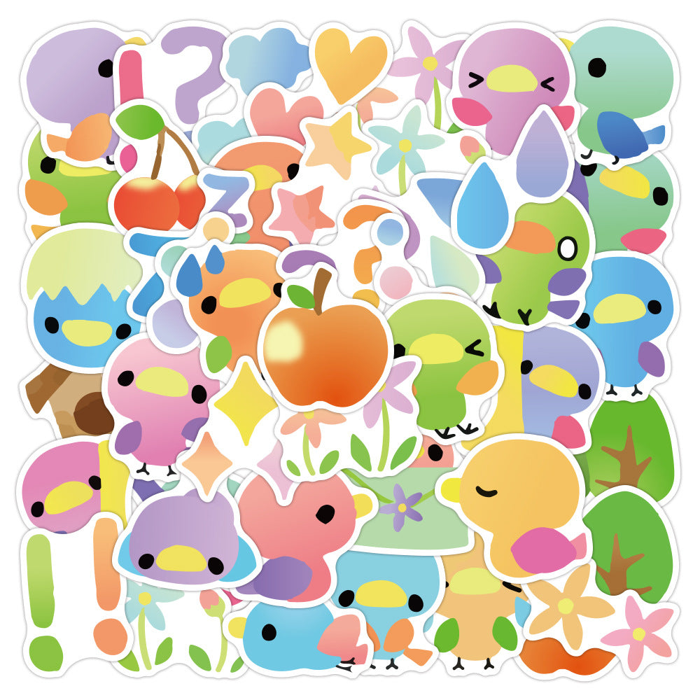 Cartoon colourful birdsong stickers (40pcs)