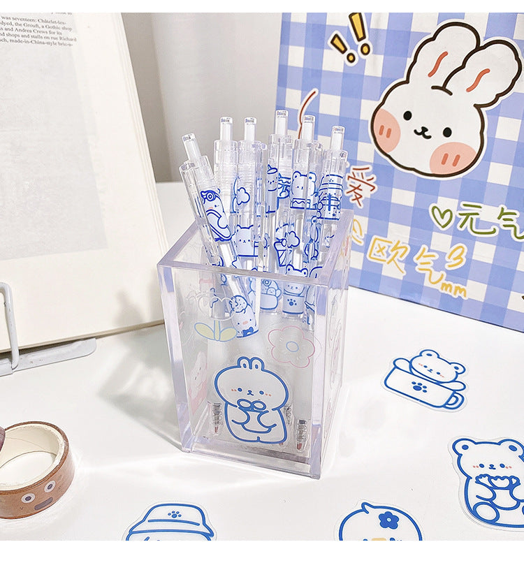 Cartoon Cream Bear 0.5mm Unisex Pen (6pcs/box)