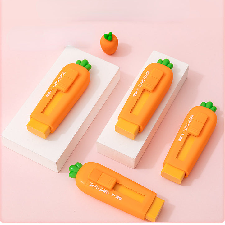 Carrot Push-Pull Pencil Eraser