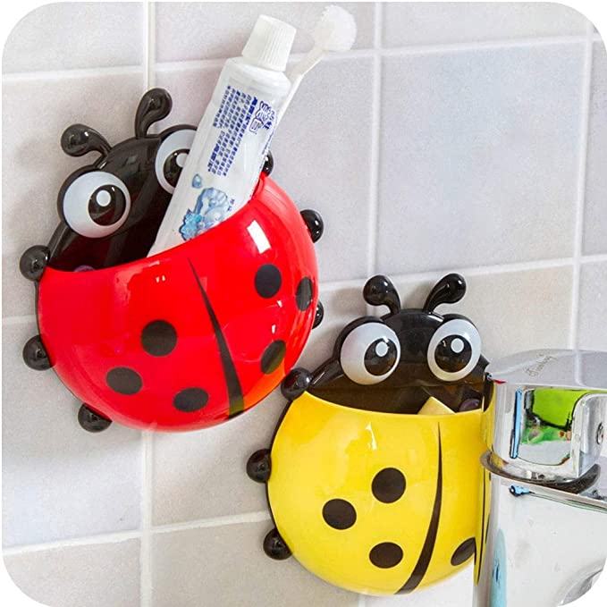 Ladybug toothbrush holder