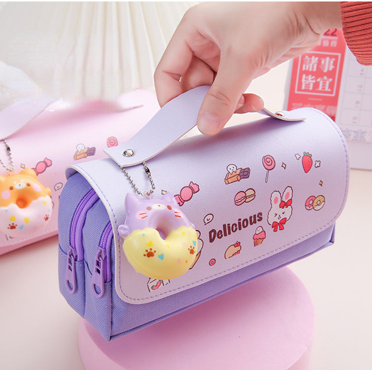 3D stress relief creative multifunctional cartoon cute pencil pouch