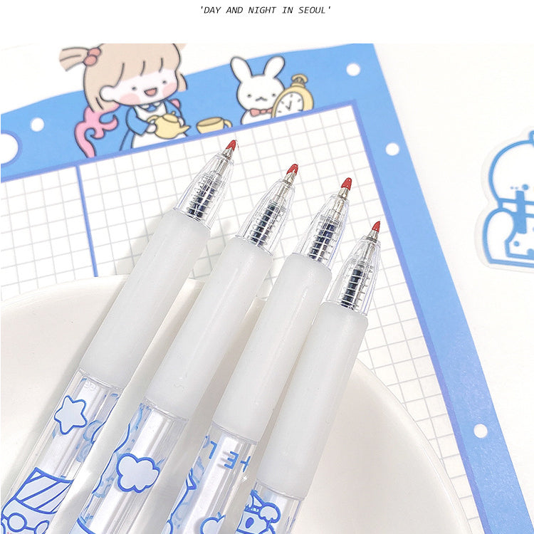 Cartoon Cream Bear 0.5mm Unisex Pen (6pcs/box)