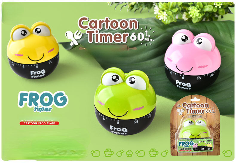 Cartoon frog mechanical timer