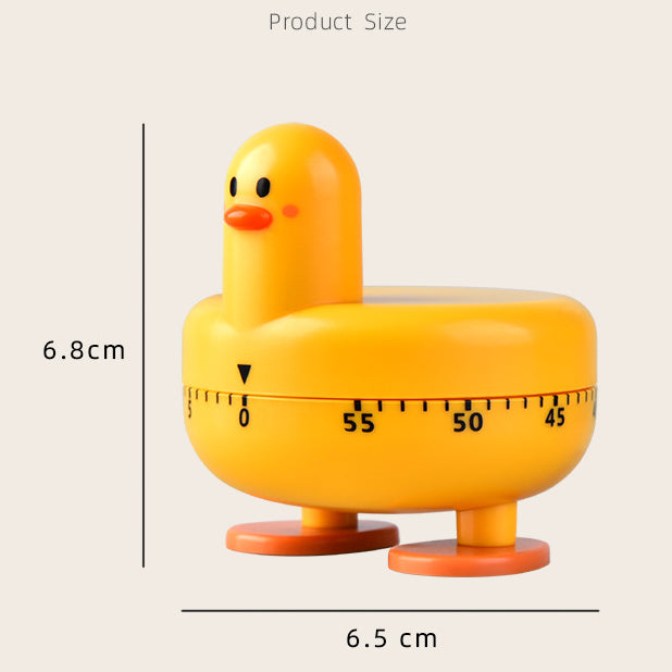 Cute duckling mechanical timer