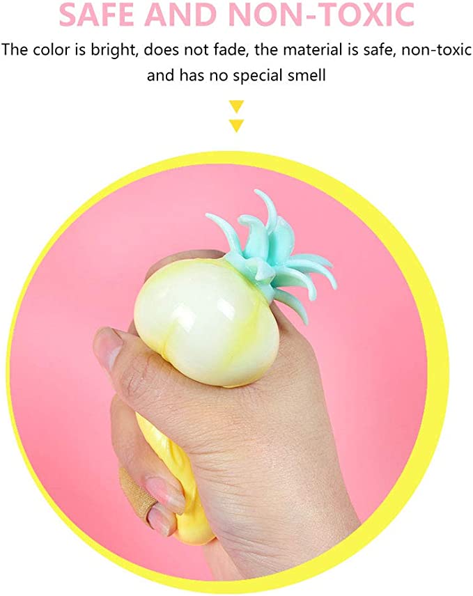 Wacky relief pineapple squeeze ball (color random)