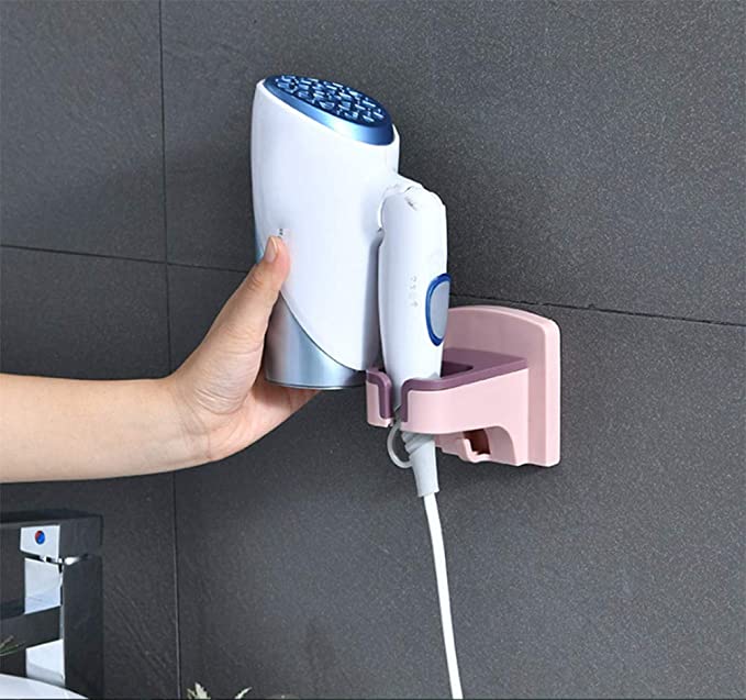 Simple non-perforated hair dryer shelf