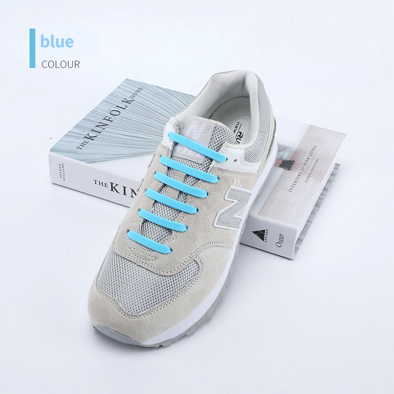 Lazy silicone super elastic no lace up shoes