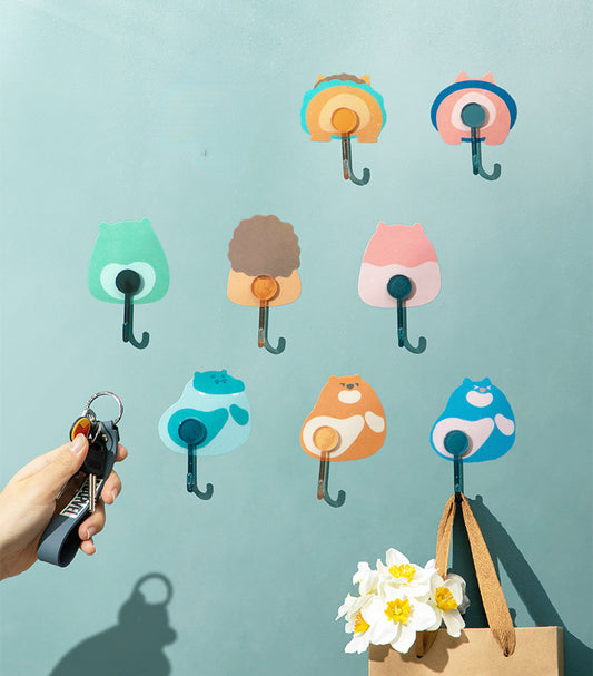 Cute cartoon creative load-bearing non-marking hooks (8pcs/set)