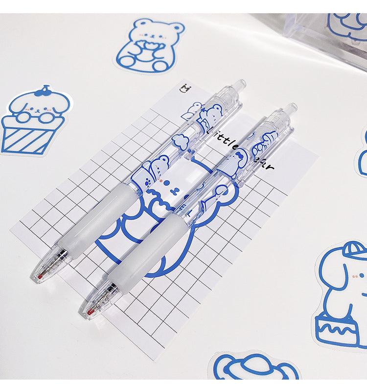 Cartoon Cream Bear 0.5mm Unisex Pen (6pcs/box)