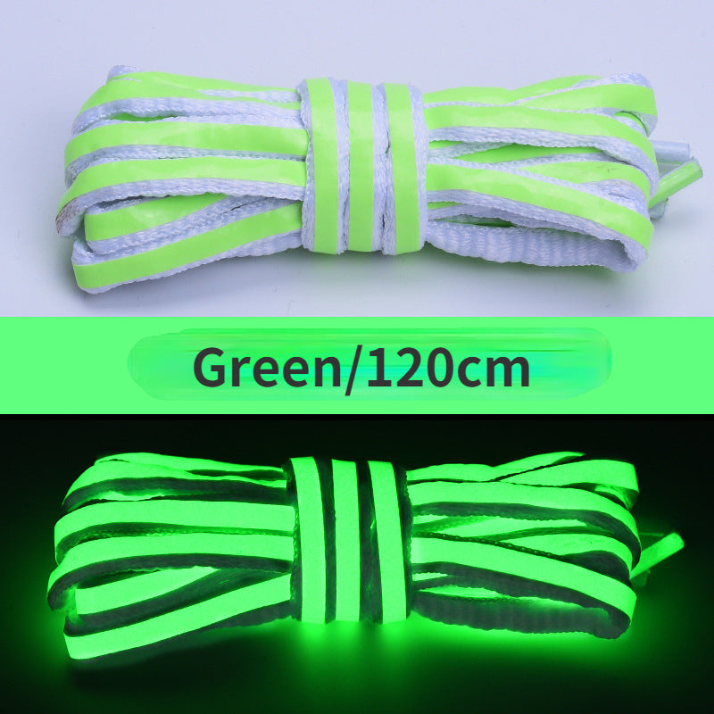 Laser luminous shoelaces