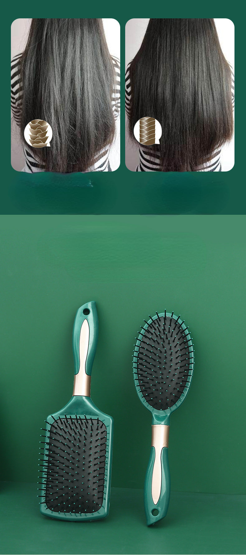 High quality anti-static smooth hair massage airbag comb