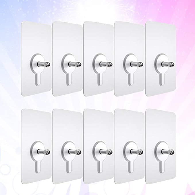 Non-marking invisible hooks 10-pack