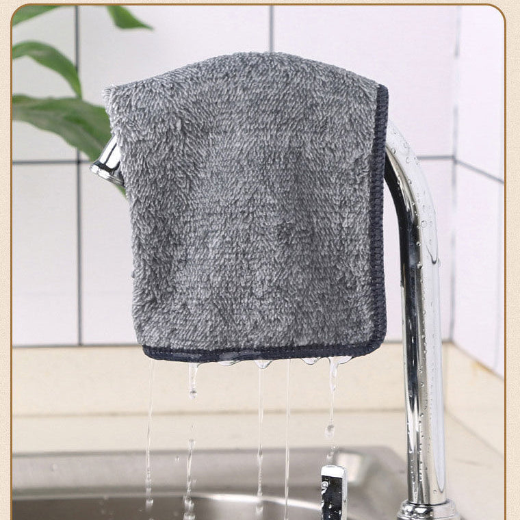 Bamboo Fibre Dish Cloths with Grey Wrap (2 pieces)