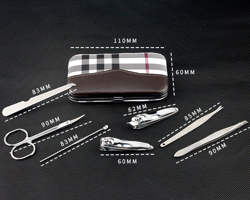 Beauty scissors manicure knife seven-piece set