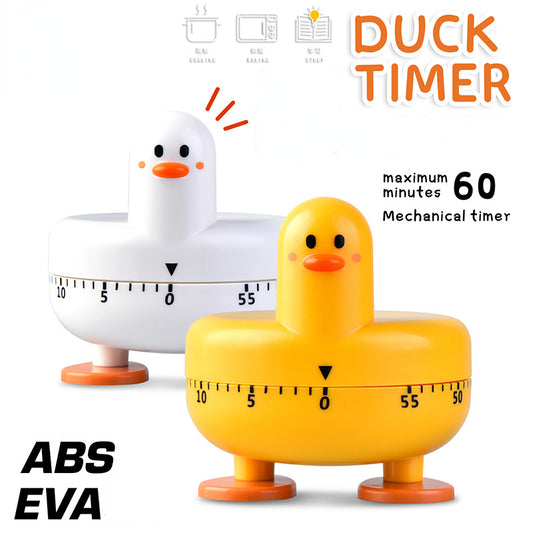 Cute duckling mechanical timer