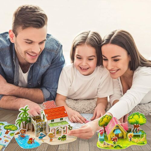 Children's Puzzles Early Learning Educational Toys Paper 3D Puzzles