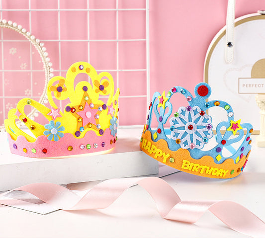 DIY handmade non-woven crown hairband creative birthday hat