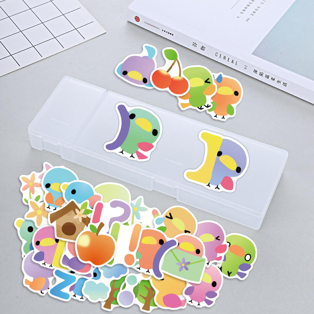 Cartoon colourful birdsong stickers (40pcs)