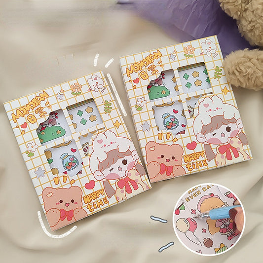 Lovely booklet stickers 50 sheets/box（800pcs）