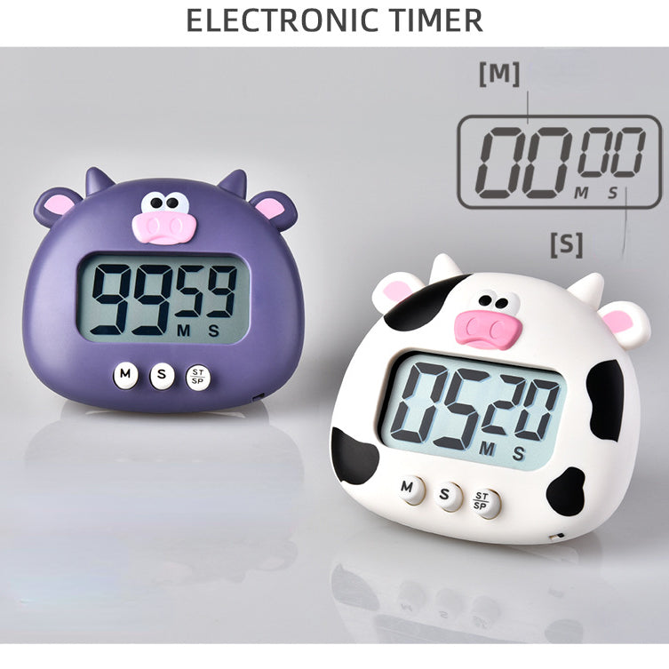 Cartoon animal large screen magnetic timer