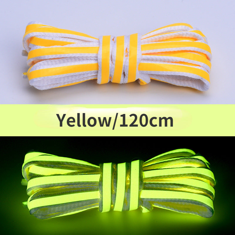 Laser luminous shoelaces